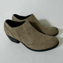 Korks Korkease Suede Ankle Boots Wingtip Booties 9.5 Brown Leather Comfort - £38.35 GBP