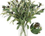 Artificial Olive Branches  5Pcs Olive Branch Stems Faux Olive Branches f... - $35.96