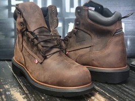 Red Wing Shoes USA 415 Classic Waterproof Brown LE Boots Men 12 D Width - $176.72