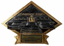 Car Show Award Plaque 2012 12 Annual Cc Riders Car Show 3rd Place Diner Trophy - £12.41 GBP