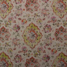 P KAUFMANN RELIC FIESTA RED FLORAL IKAT DAMASK MULTIUSE FABRIC BY YARD 54&quot;W - $11.64