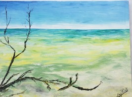 Signed Virginia Praschnik - Driftwood - OIl Painting COA Miami, Florida Artist - £1,974.15 GBP