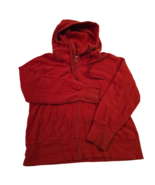 Tuff Athletics Red Full Zip Women&#39;s XXL Hoodie Drawstring 345882 Cotton ... - $262.03 MXN