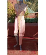 Elegant Beaded dress, caftan for woman, pink dress for girl, pink weddin... - $342.08 CAD