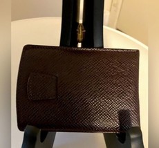 Louis Vuitton Burgundy Taiga Leather ID-CC Case VIntage Authentic - £148.70 GBP