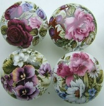 Cabinet Knobs Flower Bouquets Summer Bouquet PRETTY (4) - £16.07 GBP