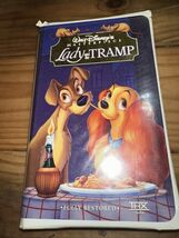 Lady &amp; the Tramp VHS Disney Video Tape Masterpiece Animation Movie VTG C... - $4.95