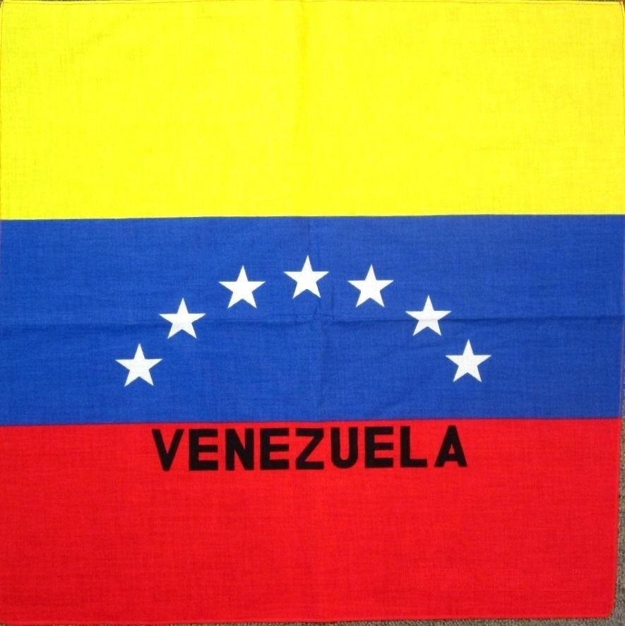 VENEZUELA FLAG BANDANA Cotton Scarves Scarf Head Hair Neck Arm Band Skul... - $5.99