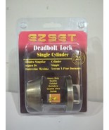 Deadbolt E-Z-Set Single Cylinder Heavy Duty 2-3/8 - 2-3/4 Backseat Brass... - $34.64