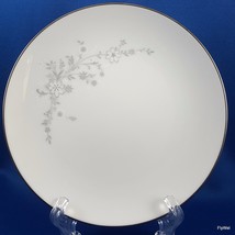 Noritake Breeze Bread Butter Plate 6-3/8&quot; Grey Floral Platinum Contempor... - $14.40