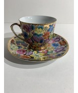 Fifth Avenue Collection Floral Tea Cup and Saucer 128 and 31 Hand made G... - £15.15 GBP