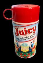 Campbell&#39;s Juicy Tomatoes Soup-Container Thermos Bright Colors 2006 Collectable - £11.90 GBP