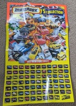 1997 Matchbox Poster 19 x 13&quot; Double Sided - New Old Stock - $10.95