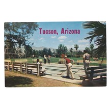 Postcard Tucson Arizona City Park &amp; Recreation Area Playing Shuffleboard Game - $6.98