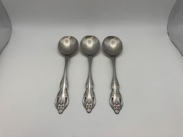 Set of 3 Oneida Community Stainless BRAHMS Gumbo Soup Spoons - $69.99