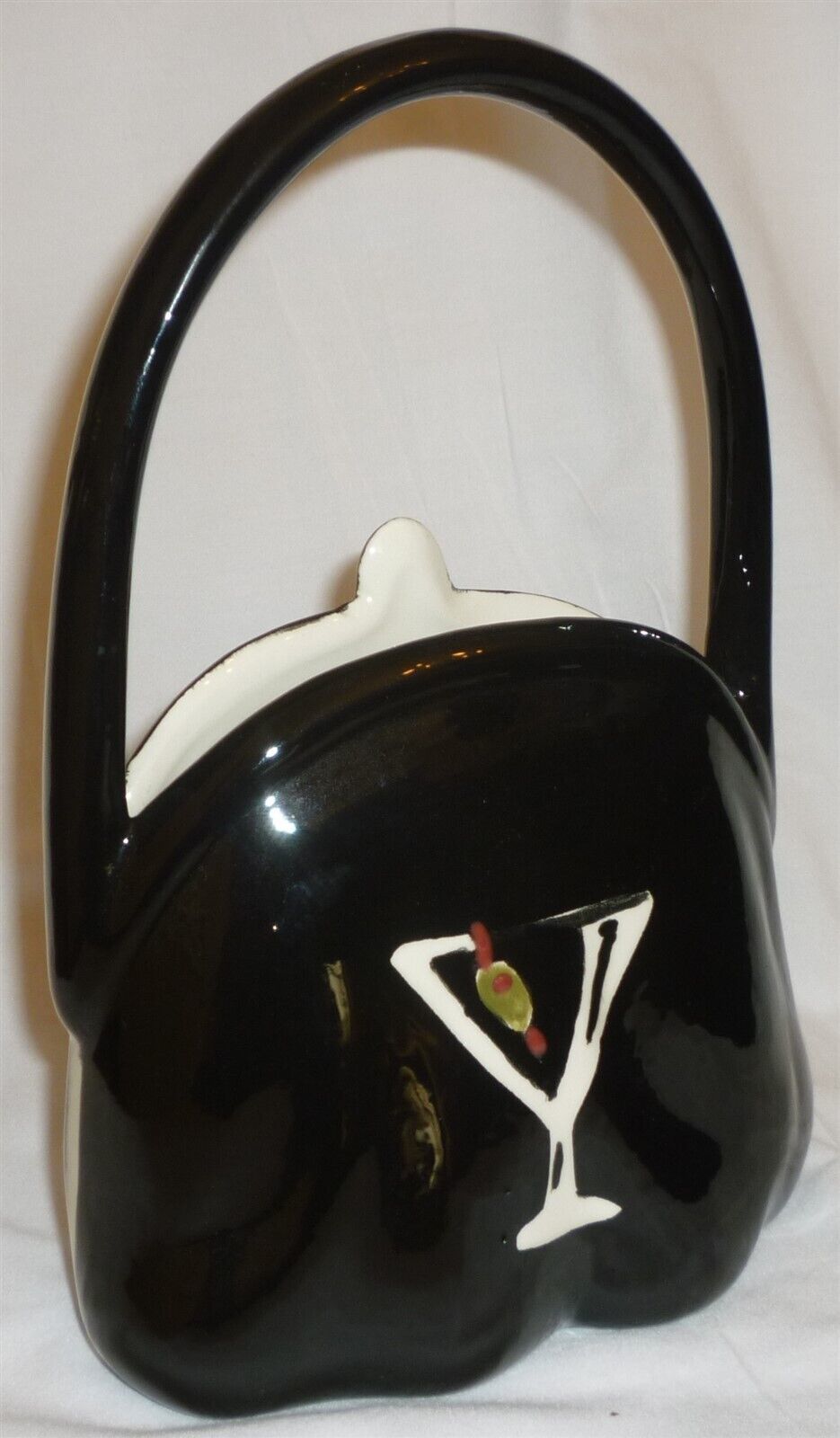 HANDMADE IN 2 PALS POTTERY ILLINOIS CERAMIC VASE PLANTER WOMEN&#39;S PURSE - $20.00