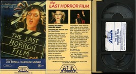 Last Horror Film Beta Caroline Munro Media Video Bottom Flap Tested - £39.30 GBP