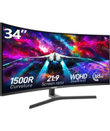 Ultrawide Curved Gaming Monitor, 1500R PC Screen 165hz UWQHD 3440x1440, Curved - $290.19