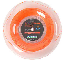 YONEX POLYTOUR REV 1.20mm 200m 17GA Tennis String Bright Orange Reel PTR... - £170.05 GBP