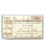 Neil Young Concert Ticket Stub September 27 1986 East Rutherford New Jersey - £27.24 GBP