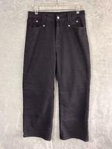 Cider Pants Women&#39;s Sz L Black Wide Leg High-Rise jeans pants - £14.34 GBP
