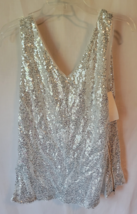 NWT NEW Grace Karin L silver sequin top - $29.99