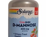 Solaray D-Mannose CranActin Cranberry 400mg Urinary Tract Health  150 Ca... - £36.51 GBP