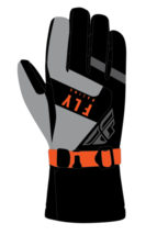 Fly Racing Mens Snow Highland Gloves Black/Grey/Orange XL - £95.86 GBP