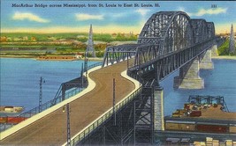 1950&#39;s MacArthur Bridge, from St. Louis to East St. Louis, Missouri - £4.65 GBP
