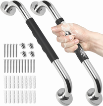 2 Pack Grab Bars for Bathroom, 16 Inch anti Slip Bathroom Handicap Grab ... - $39.97