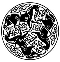 5&quot; Equine Celtic Horse Epona Decal Black Sticker on a Clear Background -... - $94.05 MXN