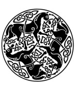 5&quot; Equine Celtic Horse Epona Decal Black Sticker on a Clear Background -... - $5.00