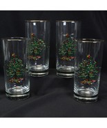 Spode Christmas Tree Glasses Tumblers 6-1/4&quot; Lot of 4 Xmas - $222.33 MXN