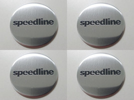 Speedline 9 - Set of 4 Metal Stickers for Wheel Center Caps Logo Badges ... - $24.90+