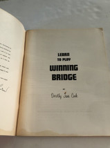 Learn To Play Winning Bridge - Dorothy Jane Cook - Goren Point Method Vintage - £16.32 GBP