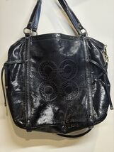 Navy Blue Patent Leather Coach Audrey Tote - $2,739.18 MXN Navy Blue Patent Leather Coach Audrey Tote - $2,739.18 MXN