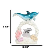 Marine Life Blue Dolphin Swimming Over Coral Arch Reef With LED Acrylic ... - $41.01 CAD