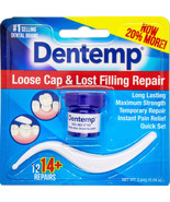 DENTAL REPAIR CEMENT Cavity for filling Crown Loose Cap tooth DenTemp DE... - $25.53