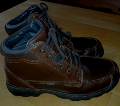 IRISH SETTERS MEN&#39;S BROWN LEATHER ULTRA-DRY WATERPROOF 6&quot; BOOTS-3875-10-... - $47.76 CAD