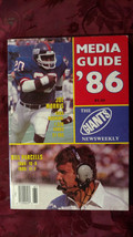 New York Giants 1986 Nfl Pro Football Media Guide Program - £3.01 GBP