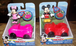 2-lot 2022 disney junior mickey/minnie mouse daily driver cars new - $15.83