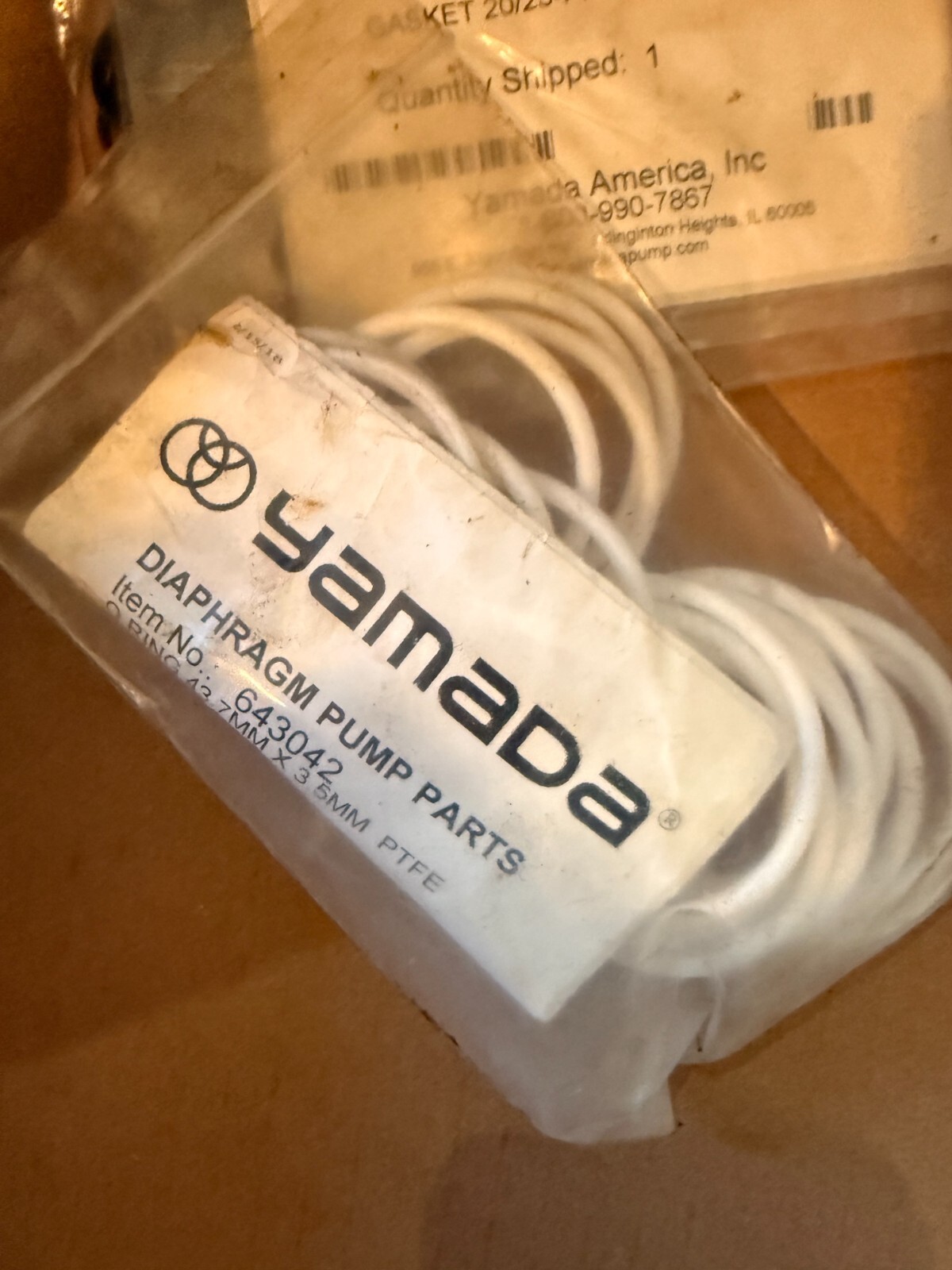 NEW LOT 10 Yamada Double Air Diaphragm Pump NDP-25 O-Ring 43.7mm 3.5mm 6... - $75.99