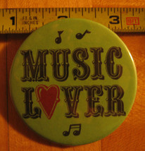 Music Lover Pinback Button - £2.89 GBP