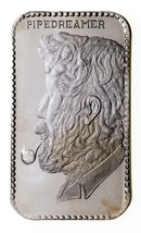 1973 The Pipedreamer By BELFORD MINT 1 oz 999 Fine Silver Art Bar - $81.68