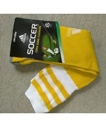 Adidas  Men&#39;s COPA Zone Cushion Yellow White Design Soccer Socks Sz XS - €12,18 EUR