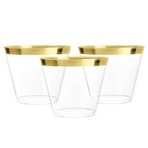 Hard Disposable Cups - Plastic Wine Cups - Plastic Cocktail Glasses - Plastic Dr - £51.40 GBP