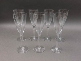 Baccarat Crystal France Dom Perignon 8 1/8&quot; Claret Wine Glasses Set Of 7 - £235.40 GBP