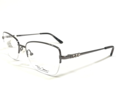 Marchon Eyeglasses Frames TRES JOLIE 190 046 Shiny Gray Cat Eye 52-17-135 - £37.20 GBP