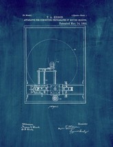 Edison Motion Picture Camera Patent Print - Midnight Blue - $7.95+