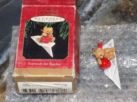 1997 Hallmark Keepsake Handcrafted Christmas Ornament Expressly For Teacher - £9.46 GBP